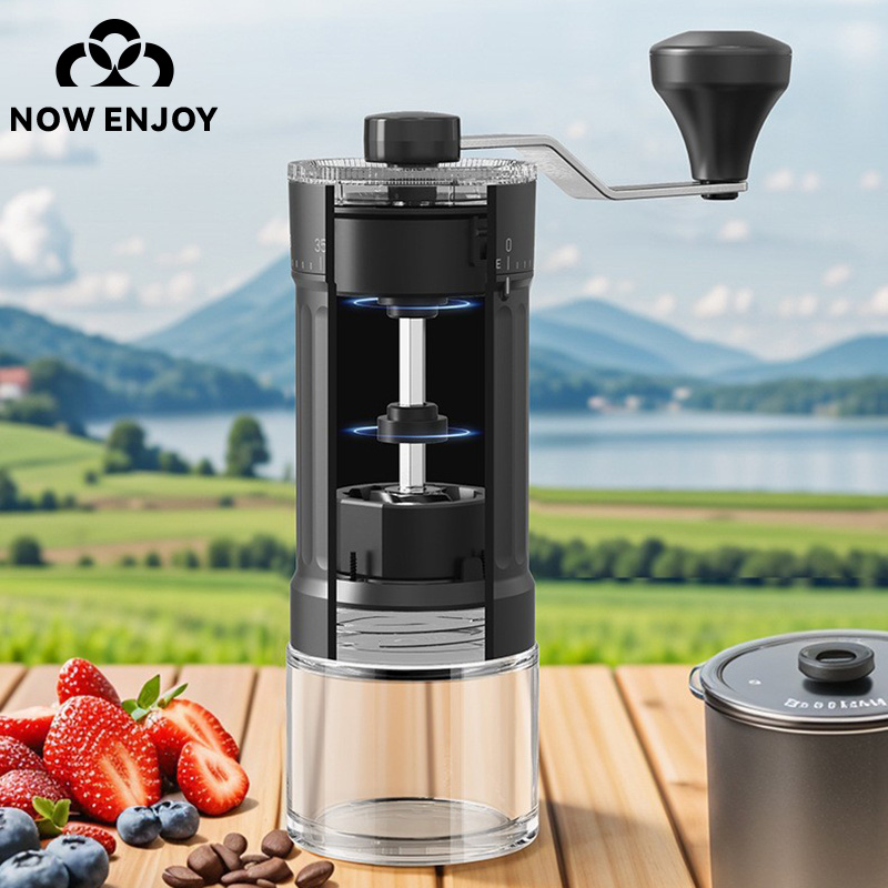 NOW ENJOY Manual Coffee Grinde - Burr Hand Grinder review and price
