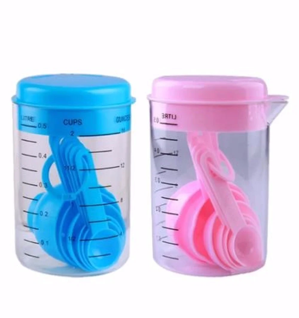 7 Pieces / Set Plastic Measuri - Coffee Tea And Sugar Set review and price