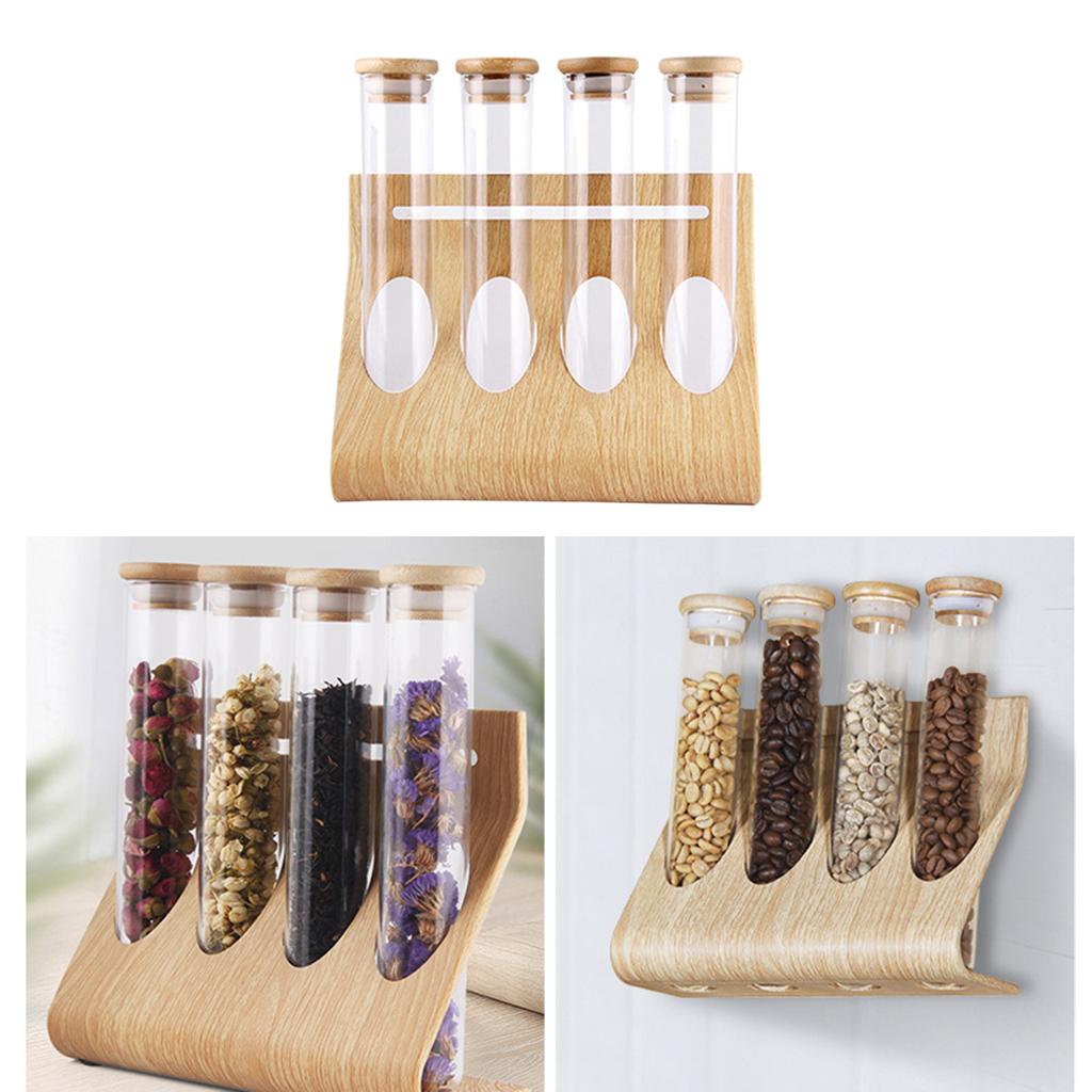 Glass Tube Storage Rack Visibl - Coffee Tea & Espresso Appliances review and price