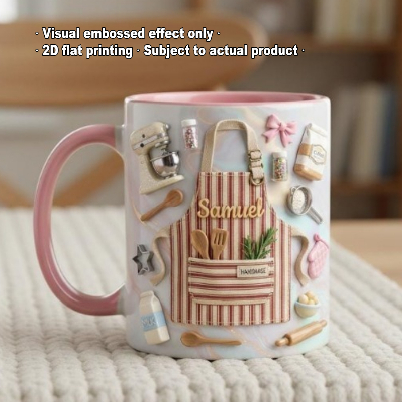 Custom Baker Mug 2D Print Pers - Coffee Tea Name review and price