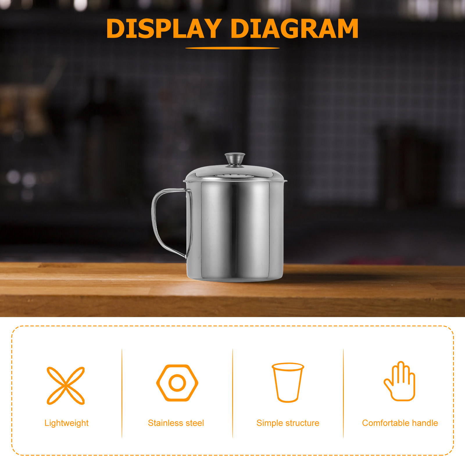 Stainless Steel Cup With Lid R - Coffee Tea & Espresso Appliances review and price