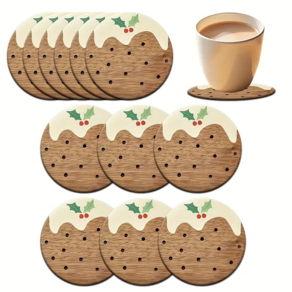 Wooden Cup Coasters Set Puddin - Coffee Tea And Sugar Set review and price