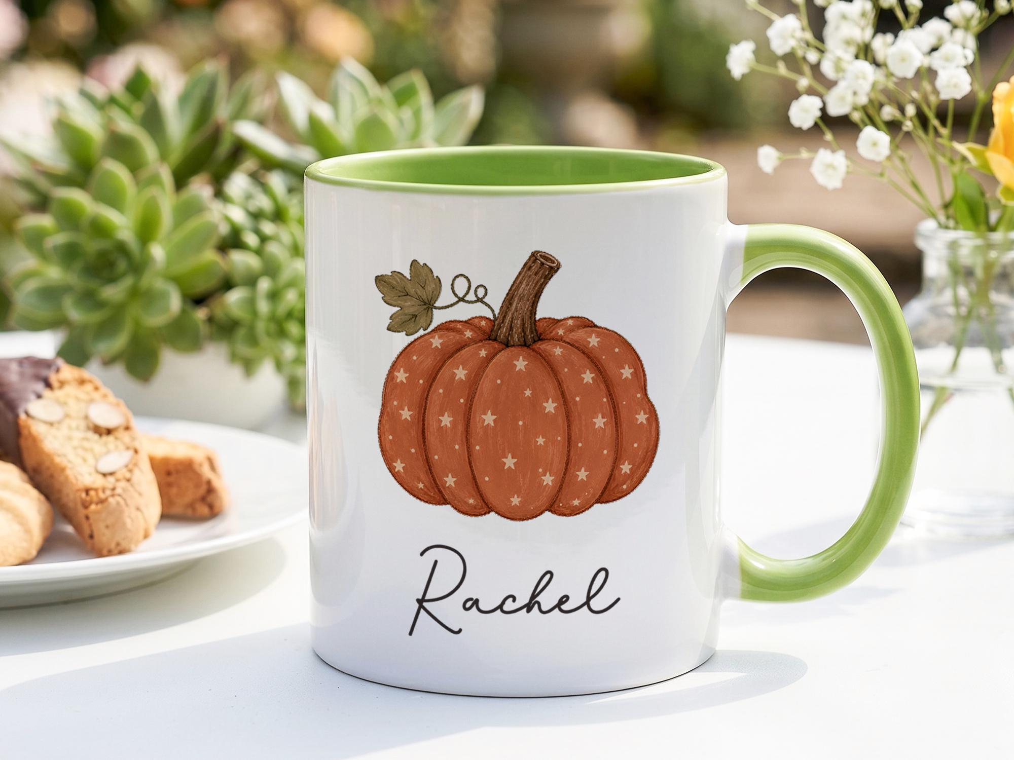 Personalized Pumpkin Mug, Cust - Coffee Tea Name review and price