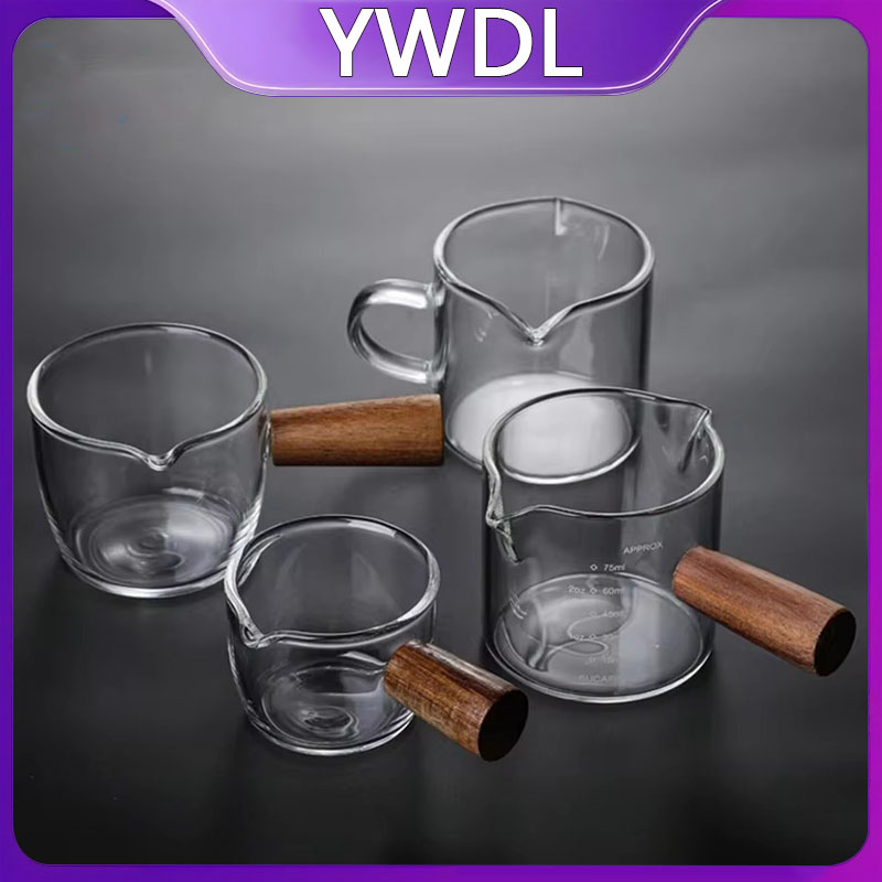 50-250ml Wood Handle Glass Esp - Barista Milk Jug review and price